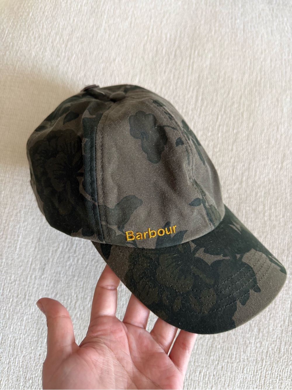 Barbour x Tuckernuck Wax Cap Olive Floral Camo Hat - Picture 2 of 5